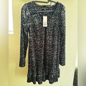 Wild Fable Velvet Floral Dress NWT